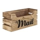 thumbnail image 2 of Caja De Almacenamiento De Madera Para Correo, Buzón De Mesa Decorativo Hecho A Mano, 26x10x12cm, 2 of 5
