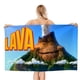 thumbnail image 1 of Lava Toalla de playa de secado rápido con diseño temático, regalo para mujeres y niñas, ideal para cumpleaños, fans, amantes de la música, uso en la playa o al aire libre, 78 × 160 cm, 1 of 6