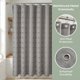 thumbnail image 2 of REGALWOVEN Conjunto de Cortinas de Ducha con Textura Geométrica 3D y Borlas para Decoración de Baño Gris 72"W x 72"L, 2 of 7
