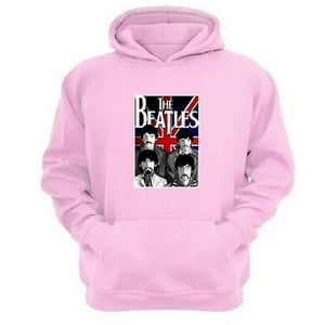 Genérico - Polerón Canguro The Beatles Rosa Talla S Unisex