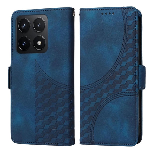 Carcasa FOXDOCK Xiaomi 14T de cuero PU, diseño acolchado clásico, protección contra caídas y rayones