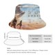 thumbnail image 2 of Duna Sombrero bucket para adultos, gorra de protección solar, sombrero de pescador plegable para viajes al aire libre, pesca y actividades de verano, 2 of 6