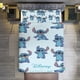 thumbnail image 1 of 3 Pieces Stitch Bedding Comforter Set Full with 2 Pillowcases for Kids Teens Girls Women Microfiber Easy Wash Light Breathable Cozy White Base Bed Sheets, 1 of 5