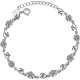 thumbnail image 1 of Pulsera plata 925 cristales corazón fino, 1 of 3