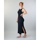 thumbnail image 3 of Vestido largo Negro Halter Rib Fantasy Negro Polemic, 3 of 3