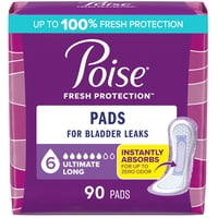 Almohadillas Poise Para Incontinencia Y Posparto, Absorbentes En 6 Gotas, 90 Unidades