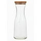 thumbnail image 1 of Jarra De Vidrio Tapa Bambú / Botella Tapa Madera 500ml, 1 of 4