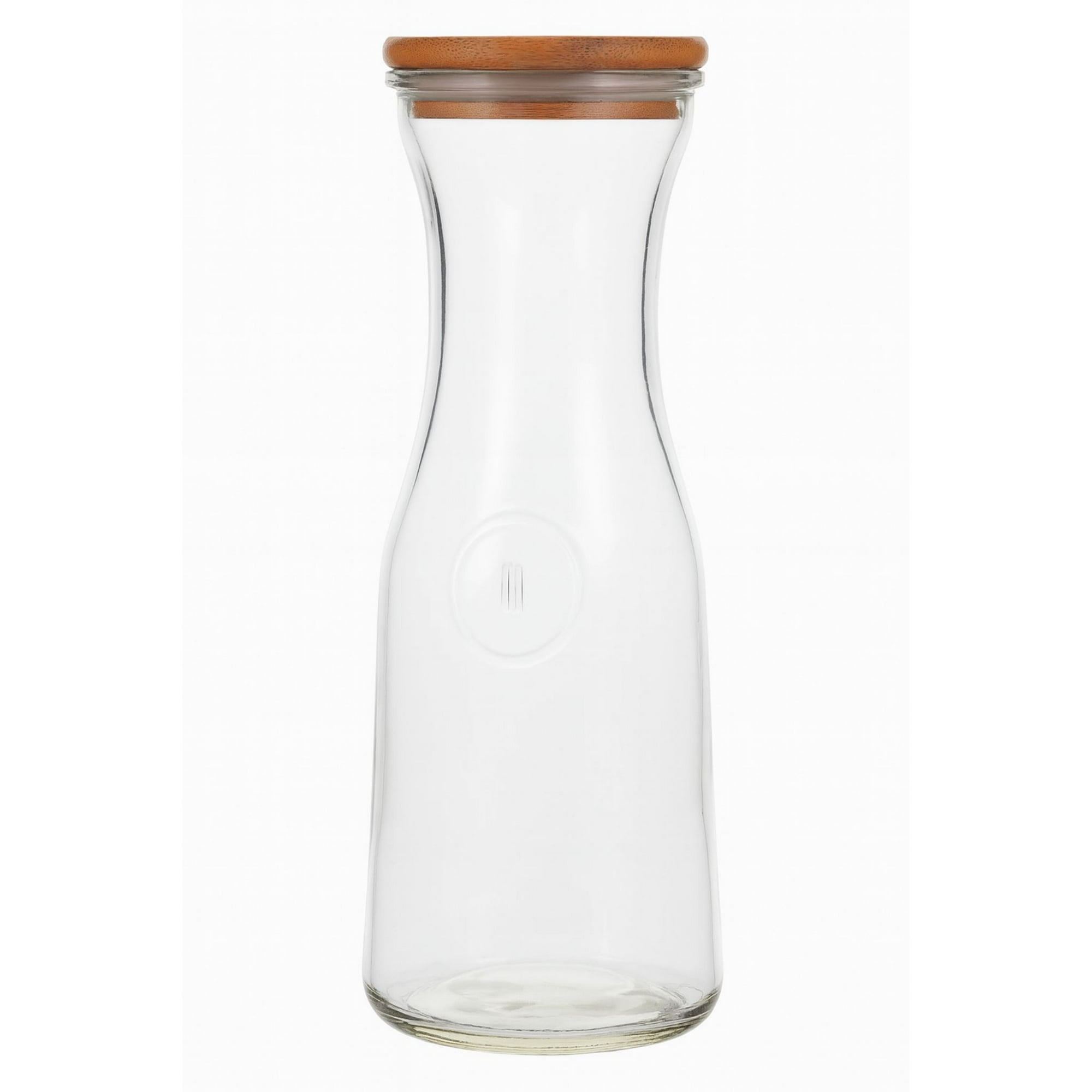 Mtm - Jarra De Vidrio Tapa Bambú / Botella Tapa Madera 500ml