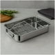 thumbnail image 1 of Bandeja Rectangular Multiuso Cuiner Acero Inoxidable 30cm, 1 of 3