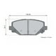 thumbnail image 2 of Pastillas Freno para auto Chrysler Voyager 2008-2019 Trasero, 2 of 3