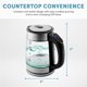 thumbnail image 4 of Hervidor de agua Aroma Professional, vidrio digital, 1.7 L, 7 tazas, 4 of 6
