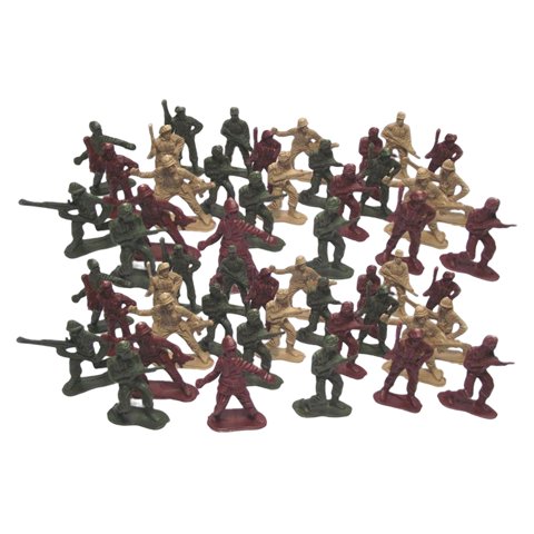Bothyi - 50 Piezas Miniaturas Modelo Soldado Figuras Juguetes Para Niños Regalos Creativos