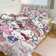 thumbnail image 1 of Hello Kitty Print Bedding Set Pattern Duvet Cove Set 3 Pieces 1 Quilt Cover And 2 Pillowcases for Women Men Teens, 1 of 5