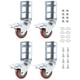 thumbnail image 1 of Rack de almacenamiento con ruedas giratorias QWORK de 3 pulgadas, poliuretano, muy resistentes, 500 libras, 1 of 7