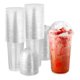 thumbnail image 1 of 100 Vasos Plasticos Desechables Vaso Tapa Domo Sin Hoyo 20oz Color Transparente, 1 of 8