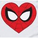 thumbnail image 4 of Camiseta Marvel Spider-Man talla L (blanco) con logo de corazón, 4 of 4