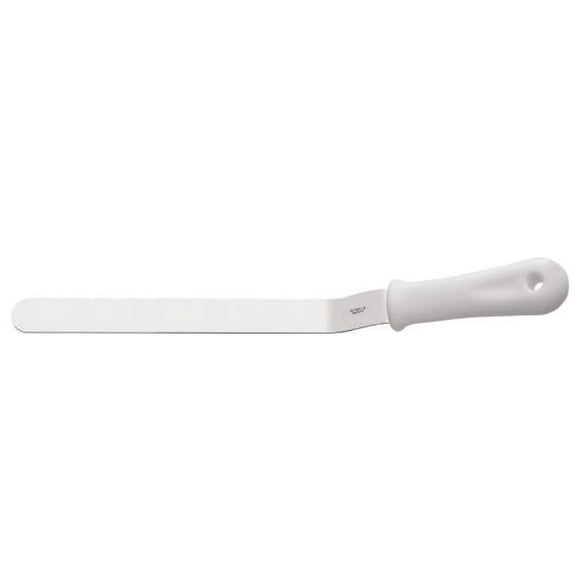 ESPATULA CURVA 30 cm MANGO BLANCO