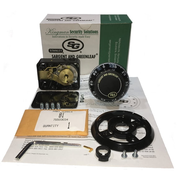 Kit de cerradura para caja fuerte Sargent & Greenleaf 6730-100 mecánica