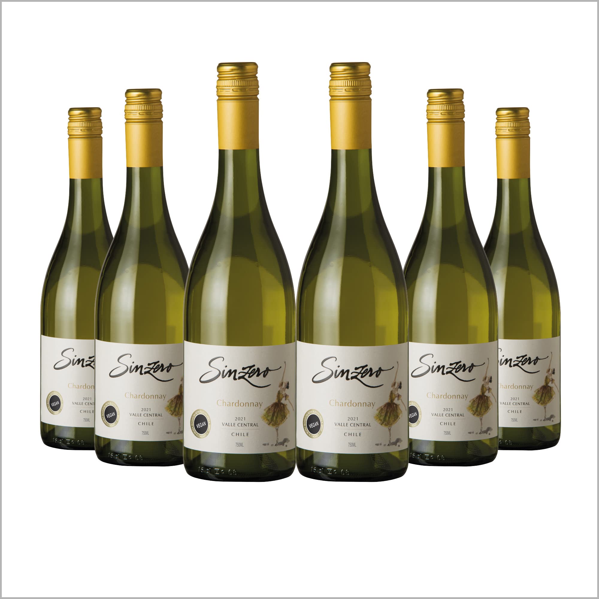 Sinzero Chardonnay - Vino Blanco Sin Alcohol - Bajo En
