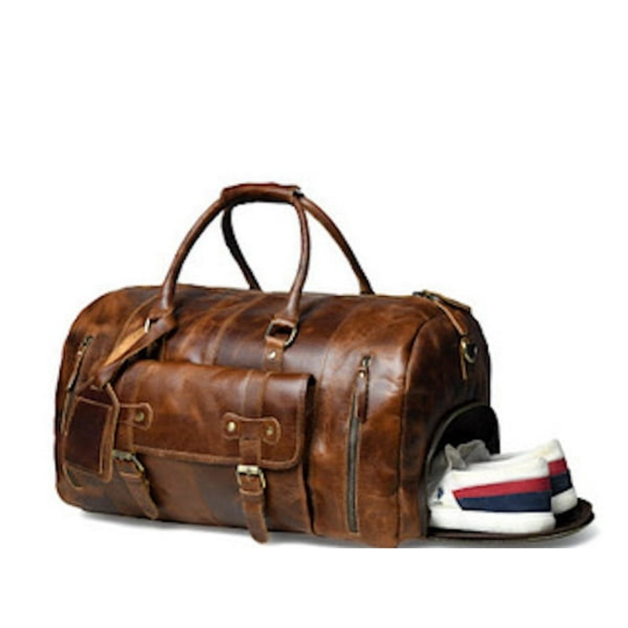 Mochila Sharo Jacquard Blanco Y Negro Con Detalles En Cuero