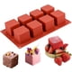 thumbnail image 1 of Molde cuadrado de silicona 3D | Molde cuadrado de 5 x 5 x 5 cm para hornear mousse, postres, tarta de queso, gelatina, brownie, jabón y velas (8 cavidades), 1 of 6