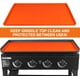 thumbnail image 2 of Tapete de silicona para plancha Blackstone de 17 pulgadas, protector para la parte superior de la plancha Blackstone, protector para exteriores Blackstone (naranja), 2 of 7