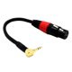 thumbnail image 1 of Cable De Audio XLR Hembra De 3 Pines A Conector Estéreo De 3,5 Mm En ángulo Recto, 1 of 5