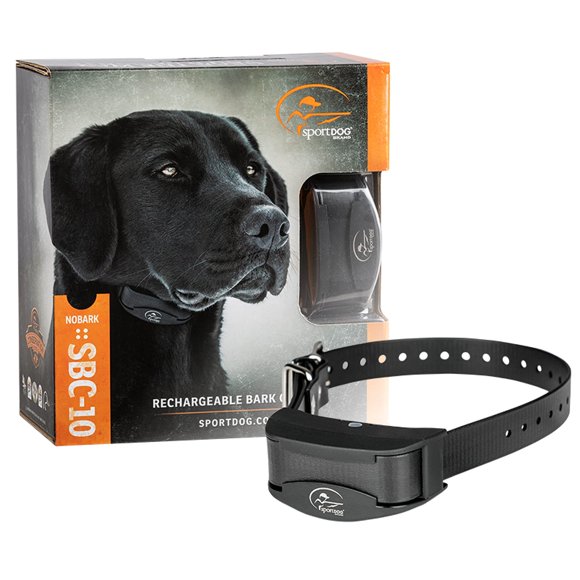 Collar antiladridos de la marca SportDog NoBark 10 recargable negro