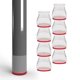 thumbnail image 1 of Deslizadores Ruby Small Premium para patas de silla, 8 piezas, protegen el piso, 1 of 7
