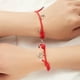 thumbnail image 3 of Par pulseras unisex para parejas cuerda roja con imán, 3 of 6