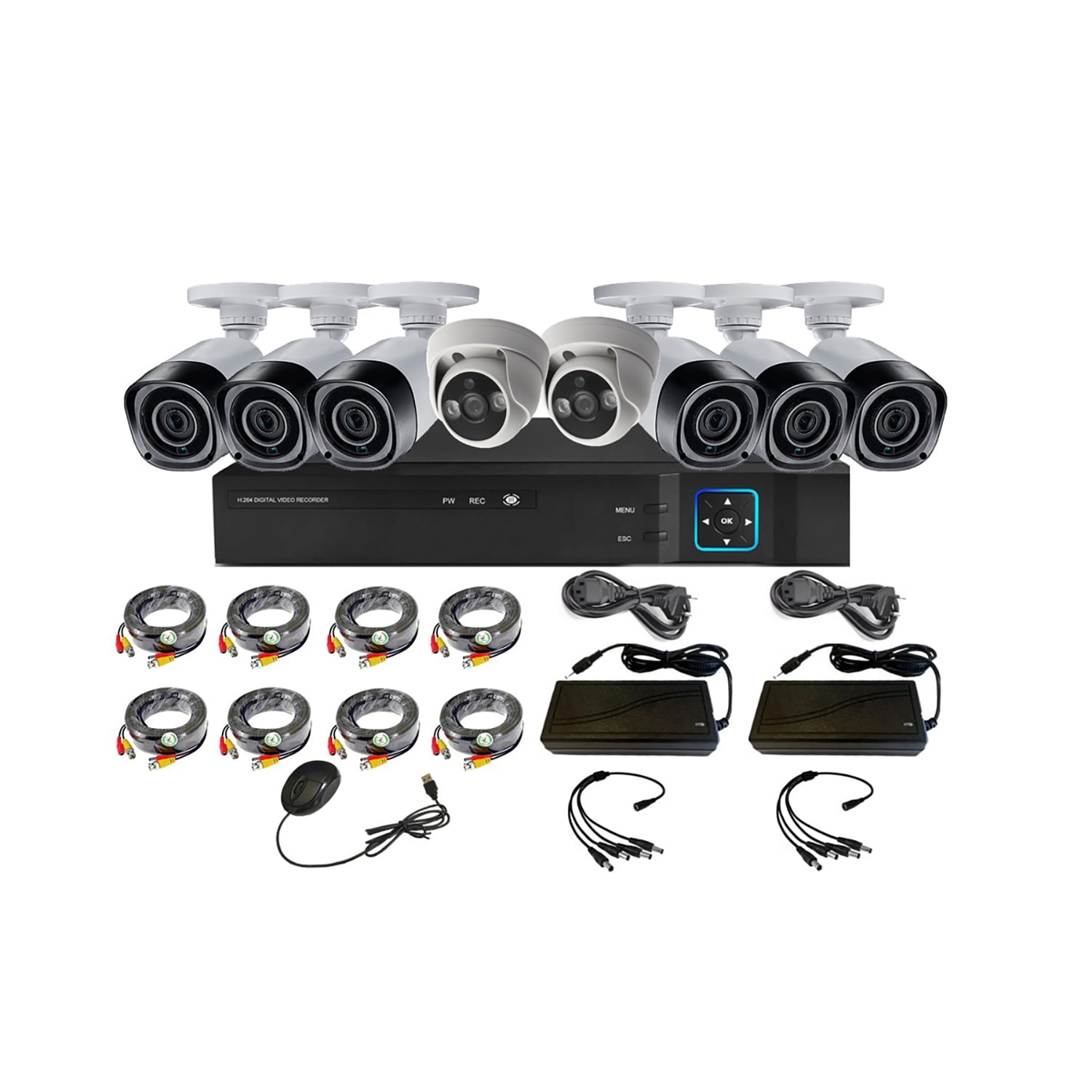 Vipa - Kit 8 Cámaras De Seguridad Mixto Hd 1mp - M82l