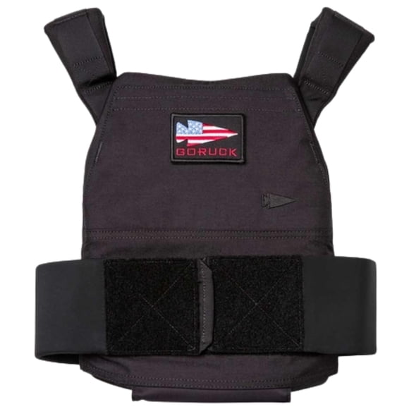 Chaleco lastrado GORUCK Rucking ajustable con bolsillo de almacenamiento, negro
