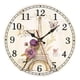 thumbnail image 2 of Reloj De Pared De Madera, Relojes De Cuarzo Decorativos De 12 Pulgadas Para Dormitorio, Sala De Estar, Hogar C, 2 of 5