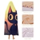 thumbnail image 4 of Fiesta Del Gato Negro Manta Capa Con Capucha Anti bolitas Manta De Lana Ártica Suave Manta Portátil De Felpa Ligera Y Lujosa Poncho Para Siesta En Casa Y Oficina 100*130cm, 4 of 6