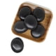 thumbnail image 2 of 6x7cm Spa hot Stone Beauty Stones Massage Lava Natural Stone Hot Relieve Stress RELAX jade massage set toe massage, 2 of 3