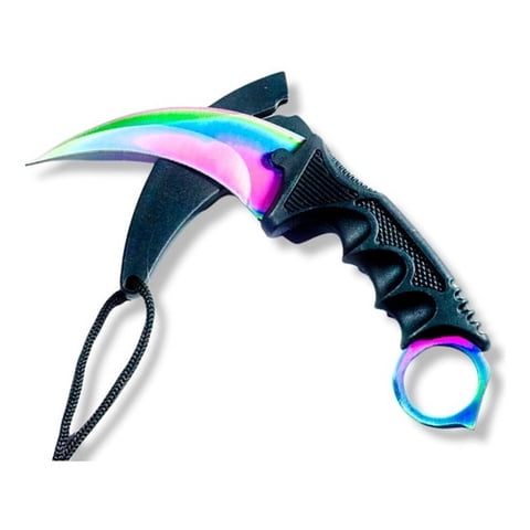 Genérico - Cuchillo Navaja Ops Deep Tornasol Con Filo Y Funda Rígida Al03 Corta Pluma Cortaplumas Cuchillo Cuchilla Navaja Verduguillo Bayoneta