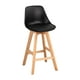thumbnail image 5 of Pack 2 Taburete Bar Tulip Negro 66cm | Estilo Nórdico, 5 of 9
