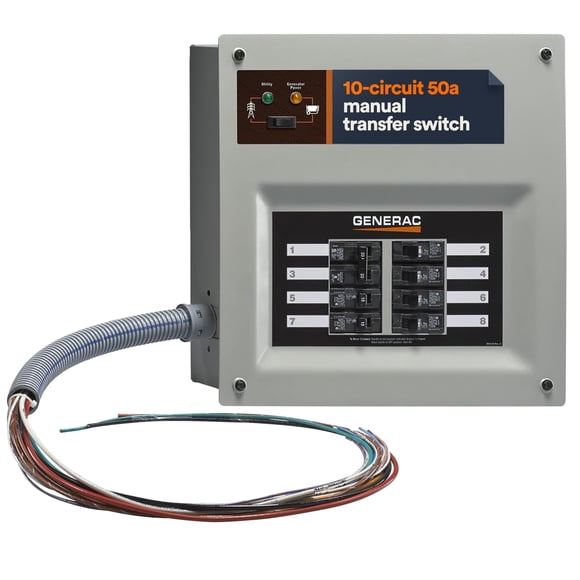 Kit de interruptor de transferencia para generador Generac HomeLink 50 A, 8-16 circuitos