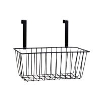 Bothyi - Cesta De Almacenamiento Colgante Estantes Para Champú Estante Para Colgar Detrás De La Puerta Negro