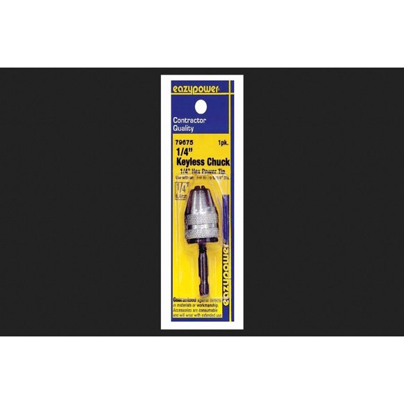 Portabrocas sin llave Tool Chuck Eazy Power 79675 de 1/4 pulgadas