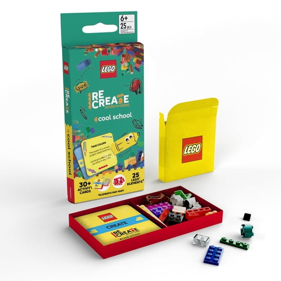 Tarjetas de actividades AMEET LEGO Recreate Cool School, 30+ tarjetas