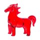 thumbnail image 4 of Figura De Caballo De Cristal Decorativa Y Creativa, Ideal Para Oficina Y Sala De Estar, Color Rojo., 4 of 5