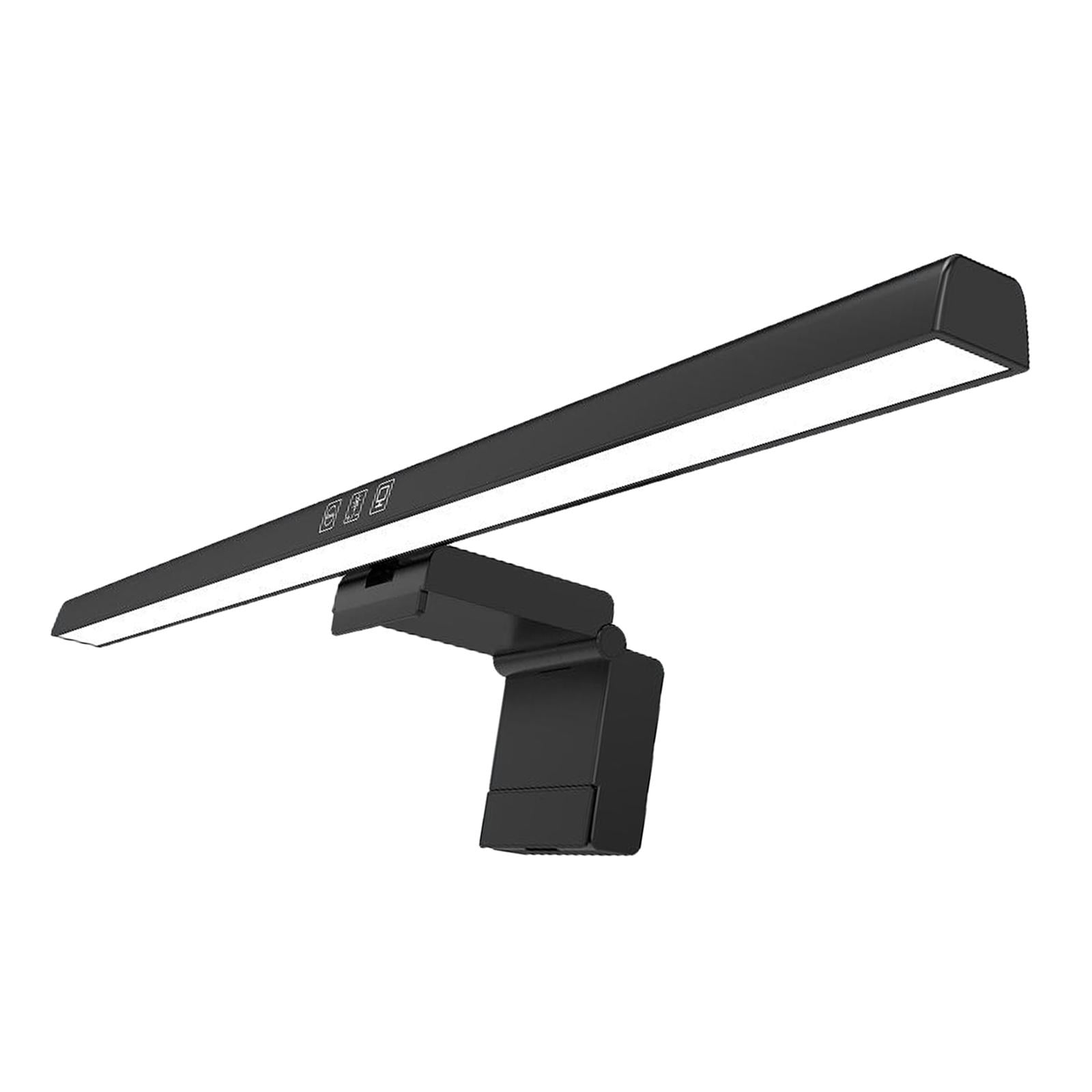 Magideal - Lámpara De Monitor De Computadora, Lámpara Colgante De Pantalla De Lámpara De Lectura, Luz De Relleno De Monitor De Protección Ocular, Lámpara De Mesa Negro