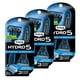 thumbnail image 1 of Maquinillas de afeitar desechables Schick Hydro 5 para hombre, 9 unidades, con recortadora, 1 of 3