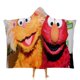 thumbnail image 1 of Elmo Manta Capa con Capucha Anti-Bolitas, Manta de Lana Ártica Suave, Manta Portátil de Felpa Ligera y Lujosa, Poncho para Siesta en Casa y Oficina, 100*130cm, 1 of 6