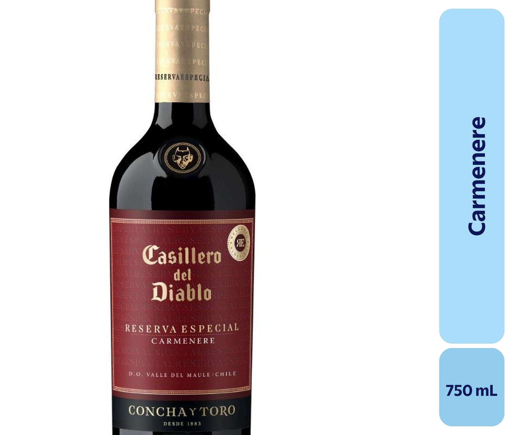 Vino Carménère Botella 750 mL Casillero Del Diablo