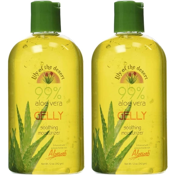 Crema hidratante Lily Of The Desert Gelly, 99% aloe orgánico, 360 ml