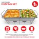 thumbnail image 3 of Juego de platos tipo buffet desechables Stock Your Home (paquete de 5), tamaño completo 53 x 33 cm, tamaño medio 32 x 27 cm, aluminio, 3 of 7