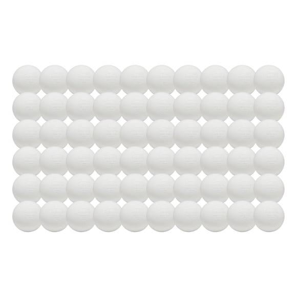 Pelotas de lacrosse Champion Sports, tamaño oficial, 60 unidades, color blanco