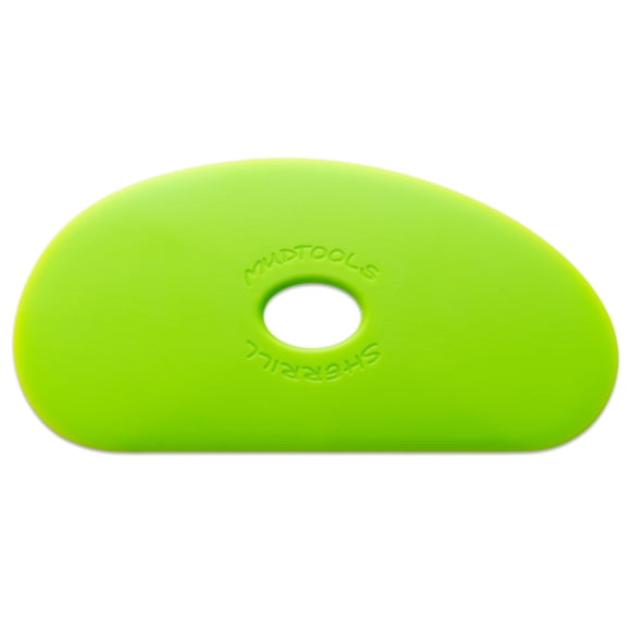 Costilla de polímero MudTools Shape 5 verde, flexibilidad media